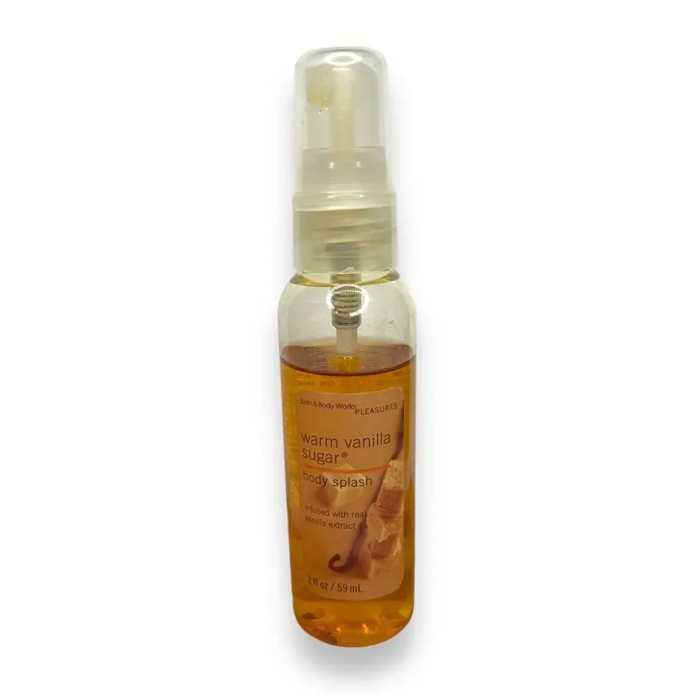 Bath & Body Works Pleasures Warm Vanilla Sugar Body Splash Spray 2 fl oz